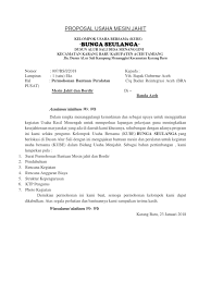 01 kegiren kelurahan kejaksan kecamatan kejaksan kota cirebon sekretariat : Proposal Usaha Mesin Jahit