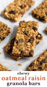 Oatmeal Raisin Bars Recipe In 2020 Oatmeal Raisin Bars Chewy Oatmeal Bars Snack Recipes