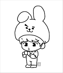Bt21 are basically 7 different animated characters that bts made up. Bts Fanart Chibi Coloring Page Coloringbay