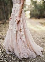 Gorgeous Blush Wedding Dress With Lace Bryllupsplanlegging Brud Bryllupsinspirasjon