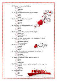 Many see valentine's day as the universal holiday of love. A Valentine S Day Quiz English Esl Worksheets For Distance Learning And Physical Classrooms