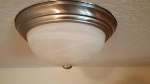 We linked the polished nickel one below (#2) along with 14 other beautiful flush mount fixtures from walmart! How To Open Twist Off The Cover Of Some Really Stupid Awkward Flush Mounted Ceiling Light Dome Fittings Fixtures To Replace Change Light Bulb My Technical Blog