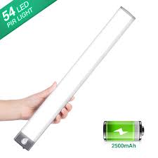 4 led battery powered stick tap touch light lamp. Led Closet Light Under Cabinet Lighting 2500mah Rechargeable Motion Sensor Under Counter Lighting Wireless Night Light With 54 Leds For Cabinet Wardrobe Kitchen Hallway Stairs