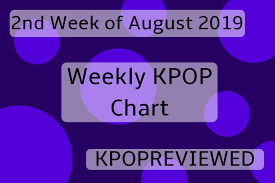 Weekly Chart 2nd Week Of August 2019 Kpopreviewed