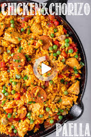 Chorizo Y Pollo Paella In 2020 Paella Recipe Chicken Paella Recipe Easy Chorizo Recipes Dinner