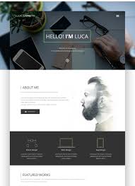 Clicking on his name in the top left corner it reveals two options of where to go next, his work, or a short biography. Hello I M Luca Personal Website On Behance Portfolio Website Design Portfolio Web Design Personal Website Design