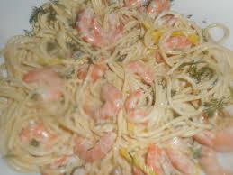 Spaghetti Aux Crevettes Citron Et Aneth Recette Spaghetti Aux Crevettes Spaghetti Recette Recette De Plat