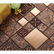 Everything you need for your next mosaic tile project + free shipping! Brushed Stainless Steel Tile Sheets Kitchen Backsplash Brass Glass Mosaic Resin Patterns B963 Bathroom Shower Designs Metal Mosaic Tiles