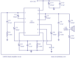Maybe you would like to learn more about one of these? La4550 Audio Amplifier Circuit 4w 8 Ohm 12v Operation