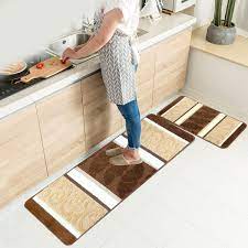 Get hold of irresistibly stunning kitchen mat on alibaba.com and give your spot a sparkling new look. Amazon Com Hebe Kitchen Rugs Set 2 Piece Machine Non Slip Washable Kitchen Mats And Rugs Runner Set Rubber Backing Indoor Outdoor Entry Floor Carpet Entrance Door Mat Runner 18 X47 18 X30 Brown Office Products