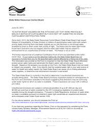 June 25, 2015 TO WATER RIGHT HOLDERS ON THE ATTACHED LIST THAT WERE  PREVIOUSLY MAILED A NOTICE OF CURTAILMENT BUT HAVE NOT YET S