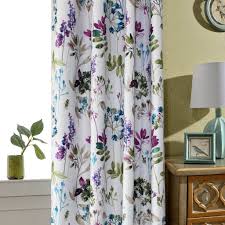 Refreshing florals to opulent metallic and countryside checks, find beautiful roman, roller, eyelet and pencil pleat styles for any room in your home. Blue Purple Green Leaf Curtains Blackout Drapes For Bedroom 2 Panels Anady Top
