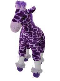 Plush Purple Giraffe Stuffed Toy Giraffe Stuffed Animal Purple Stuffed Animals Cat Plush
