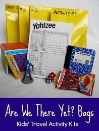 Are We There Yet Bag Kids Travel Activity Kits Ideas On What To Pack To Keep Kids Entertained On Travel Activities Kids Travel Activities Travel With Kids