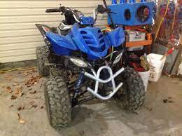 My Atv Looks Like A Raptor Its A Sunl Not For Sale Or Trade Atv Monster Trucks Motor Car