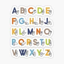 12.04.2022 · the asl alphabet lens teaches users to fingerspell their name, practise the asl alphabet and play games that inculcate new skills. Fingerspelling Alphabet Stickers Redbubble