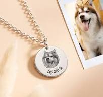 Custom Pet Portrait Necklace