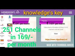 videos matching videocon d2h long validity packs how to