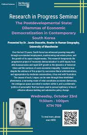 RIPs: The Postdevelopmental State: Dilemmas of Economic Democratization in  Contemporary South Korea