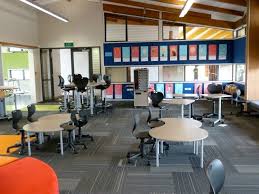 Glass Variety Of Seating Breakout Space Attached Library Furniture Design Classroom Furniture School Library Design