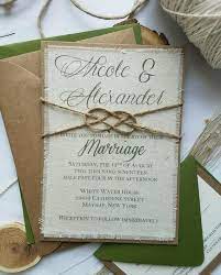 Rustic Knot Green Wedding Invitation Boho Sage Tie The Knot Etsy Green Wedding Invitations Wedding Invitations Boho Fabric Wedding Invitations