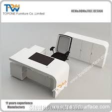 It offers a large, spacious wooden top and solid frame based on durable metal pipes finished in black color. Fashion Design Modern Office Desk For Office Furniture Corian Solid Surface Office Table Design From China Stonecontact Com