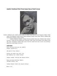 Shoppe deine lieblingstrends von aku online im shop. Analisis Struktural Puisi Penerimaan Karya Chairil Anwar