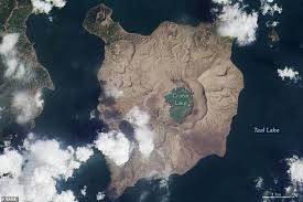 صور جديدة لـ ناسا تكشف تأثير ثوران بركان تال الفلبينى Taal Volcano Volcano Philippines