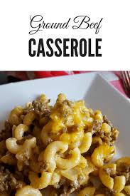 Using campbell's cream of chicken soup, rotisserie chicken, and frozen broccoli makes this rich casserole come together quickly. Ground Beef Casserole Recipe Julias Simply Southern