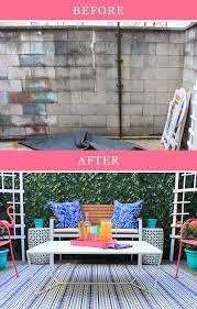 Renter Friendly Patio Makeover Click Through For Full Before And After Patio Makeover Diy Patio Renter Friendly
