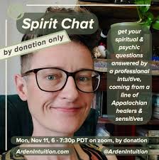 Hi all -- what with the election this week, I thought I'd provide a low-key  space to nourish our spiritual selves in community. By optional donation  only, no one turned away for