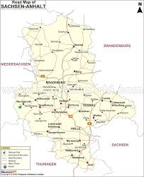 Svg als dateiformat, einheitliche farben und benennung. Sachsen Anhalt Road Map Road Map Of Sachsen Anhalt Germany