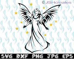 Download Angel Svg Guardian Angel Svg Svg Clipart Decal Eps Dxf Etsy In 2021 Angel Wings Clip Art Angel Silhouette Angel Vector