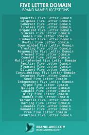 Learn how to find the meaning of your name. 877 Five Letter Domain Name Ideas List Generator 2022