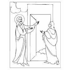 Download this adorable dog printable to delight your child. Opening Door To Heaven Coloring Page