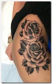 Rosetattoo Tattoo Best Place For A Woman To Get A Tattoo Girl Flower Shoulder Tattoos Polynesian Tattoo Rose Tattoo Thigh Thigh Piece Tattoos Thigh Tattoo
