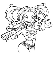 No response for harley quinn coloring pages online 3bul. Chibi Harley Quinn Coloring Page Free Printable Coloring Pages For Kids