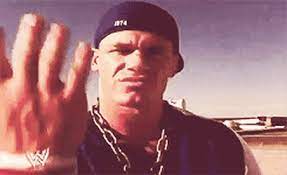 This is one of his signature taunts during matches and catchphrases outside of matches. Best John Cena You Cant See Me Gifs Gfycat
