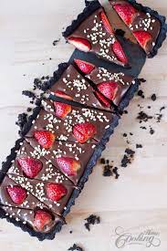No Bake Strawberry Chocolate Tart Recipe Chocolate Tarts Recipe Desserts Chocolate Strawberries