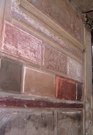 2es Herculanum Maison Samnite 1er Style Murs Stucs Imitation Marbre Colores Sur Sous Bassement En Stuc Italien Histoire De L Art Paris Sorbonne Peinture