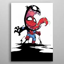 Venom Poster Print By Marvel Displate Chibi Marvel Baby Marvel Skottie Young
