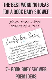 A short fairy tale or story to show your attitude. 9 Bring A Book Instead Of A Card Baby Shower Invitation Ideas