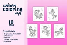 Picture premium art, created by lika lendel. Unicorn Coloring Pages For Kids Or Adult Grafik Von Fuad333 Creative Fabrica