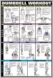 Dumbbell Shoulder Back Leg Workout Poster By Bruce