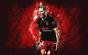 Perfil oficial de marcos llorente, jugador del atlético de madrid. Download Wallpapers Marcos Llorente Atletico Madrid Spanish Soccer Player Midfielder Portrait Red Stone Background La Liga Spain Football For Desktop Free Pictures For Desktop Free