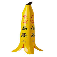 36 In Banana Cone Multi Lingual Caution Wet Floor Sign 1101 The Home Depot Wet Floor Signs Wet Floor Wet