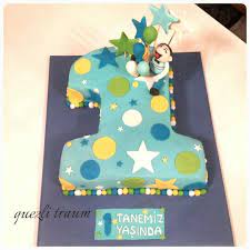 Einen teig in eine gefettete kastenform, den anderen in eine gefettete springform geben und beide ca. 1 Geburtstagstorte Torte 1 Geburtstag Motivtorte Geburtstag Geburtstagstorte