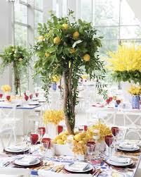 Lemon Tree Centerpieces By Rachel A Clingen Tree Wedding Centerpieces Lemon Centerpieces Tree Centerpieces