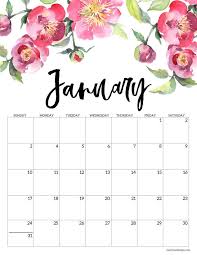 Free Printable 2021 Floral Calendar Paper Trail Design In 2020 Print Calendar Monthly Calendar Printable Calendar Printables