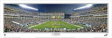 Football playoff game at 4 p.m. Philadelphia Eagles First Monday Night Lincoln Financial Field Panoramic Poster Everlasting Sports Poster Warehouse